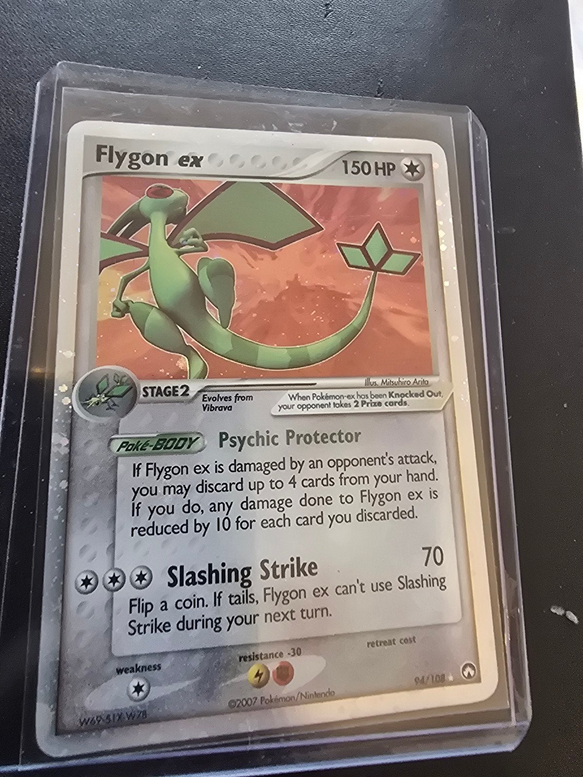 Pokémon Kaart Flygon ex 04/108 Holo Rare EX Deoxys, Ophalen of Verzenden, Zo goed als nieuw, Losse kaart