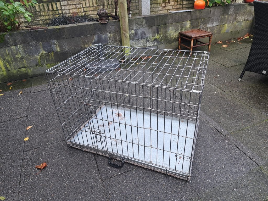 bench voor middelgrote hond (inklapbaar), Ophalen, Gebruikt