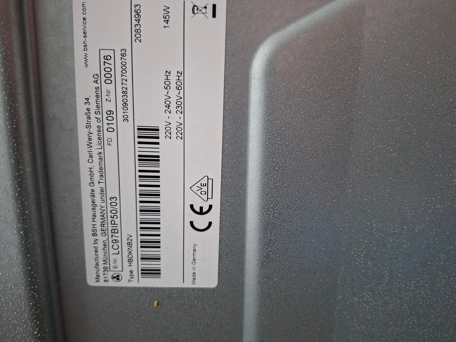 Siemens afzuigkap, Ophalen, Gebruikt, Wandschouwkap