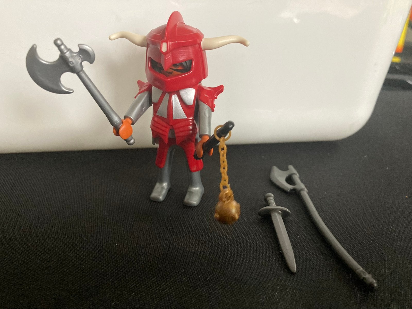 Playmobil strijder met wapen arsenaal., Ophalen of Verzenden, Zo goed als nieuw