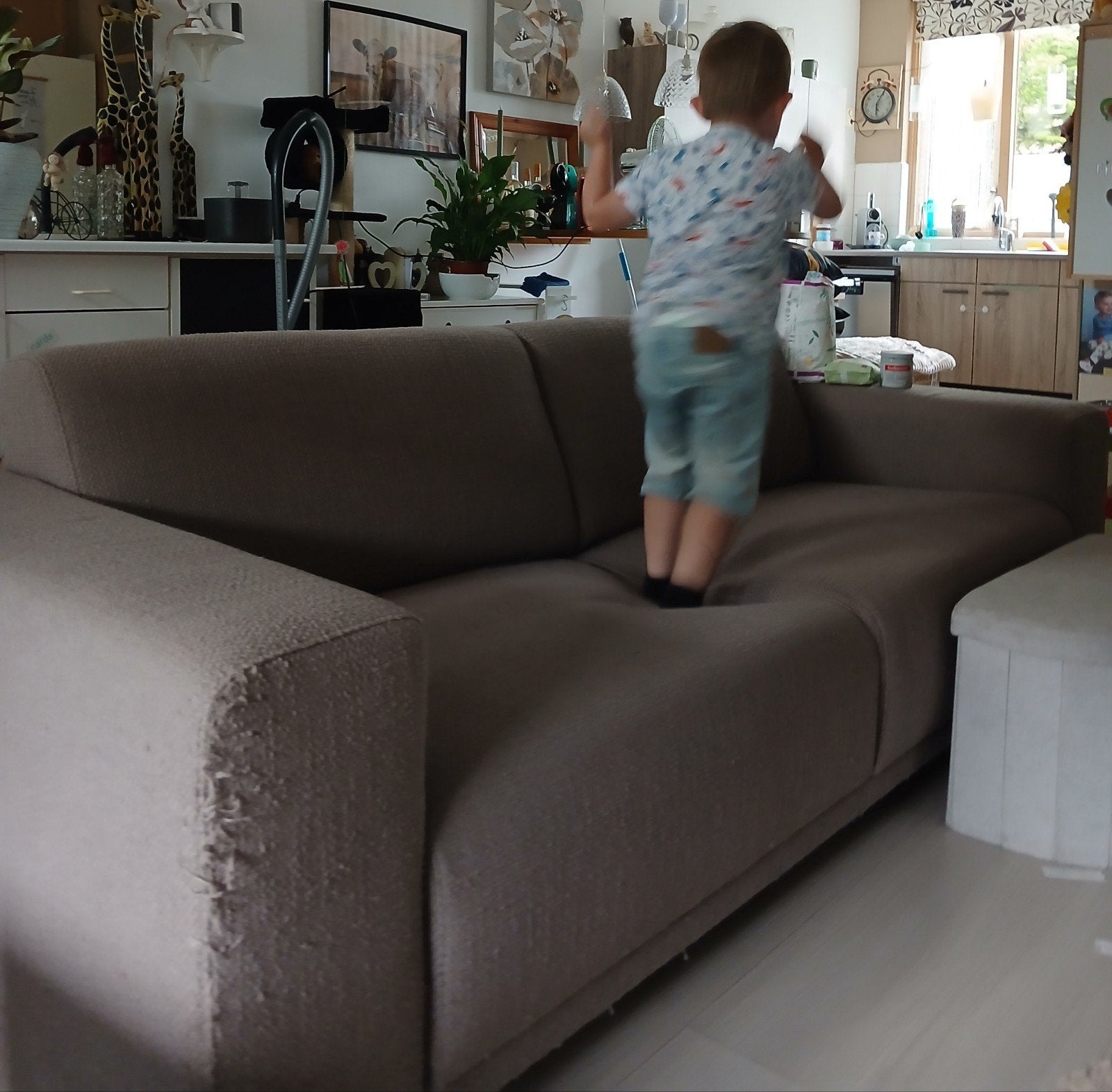 bankstel  200 meter, Gebruikt, 150 tot 200 cm, Driepersoons, 75 tot 100 cm
