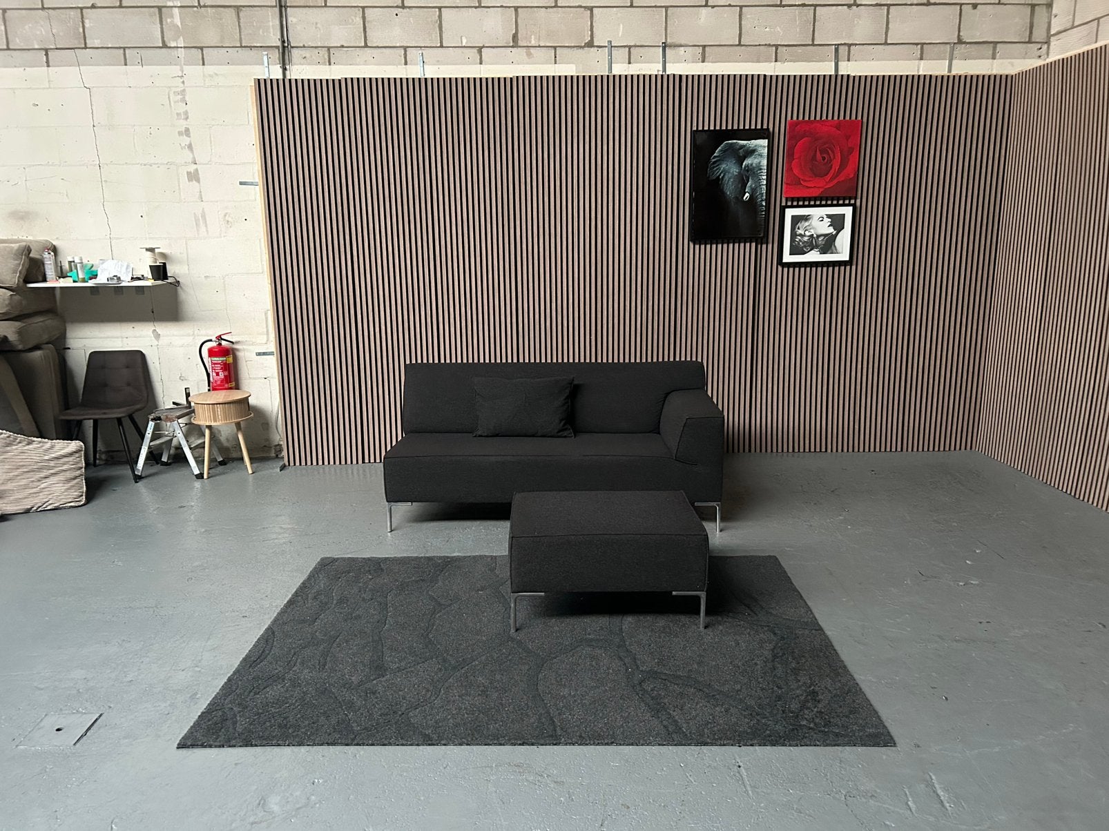 GRATIS LEVERING Design on Stock Bloq Bank 184X100 GEREINIGD, Wool design on stock lounge, 150 tot 200 cm, Ophalen of Verzenden