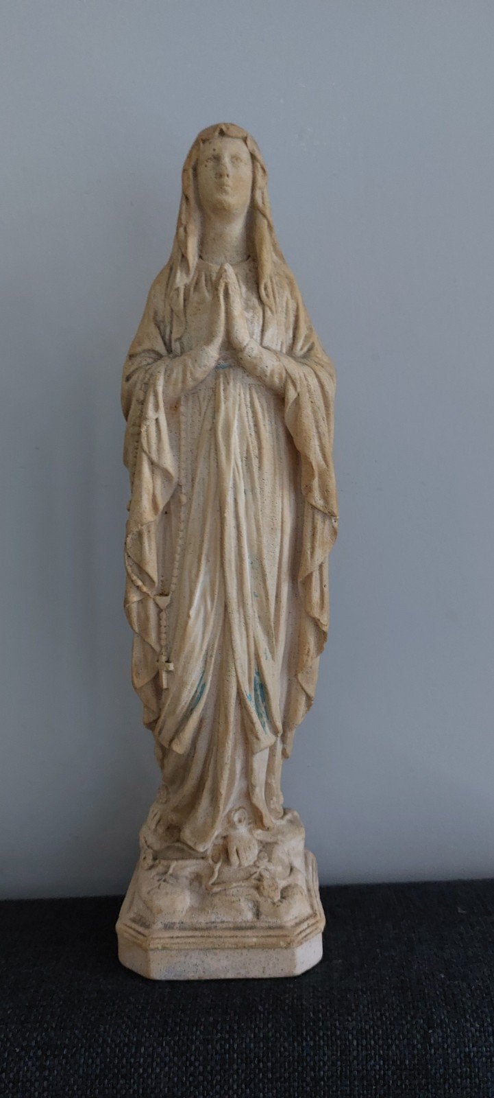 Vintage Maria beeldje - Biddende Madonna, Ophalen of Verzenden