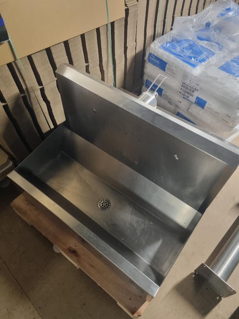 wastafel RVS, Ophalen, Zo goed als nieuw, Rvs, Wastafel