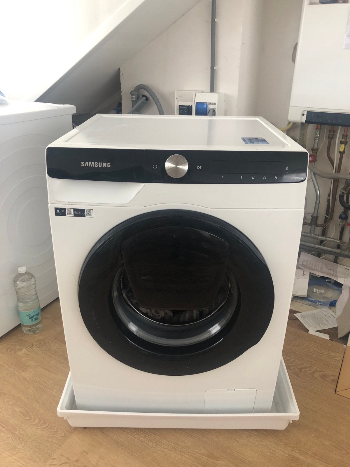 Samsung WW90T554AAE Wasmachine Wast top trilt met centrifuge, Ophalen, 1200 tot 1600 toeren, Gebruikt, 8 tot 10 kg