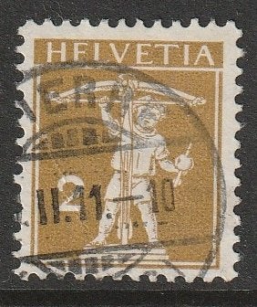 Zwitserland 1909 111 Tell-knaap 2c, Gest, Ophalen of Verzenden, Gestempeld