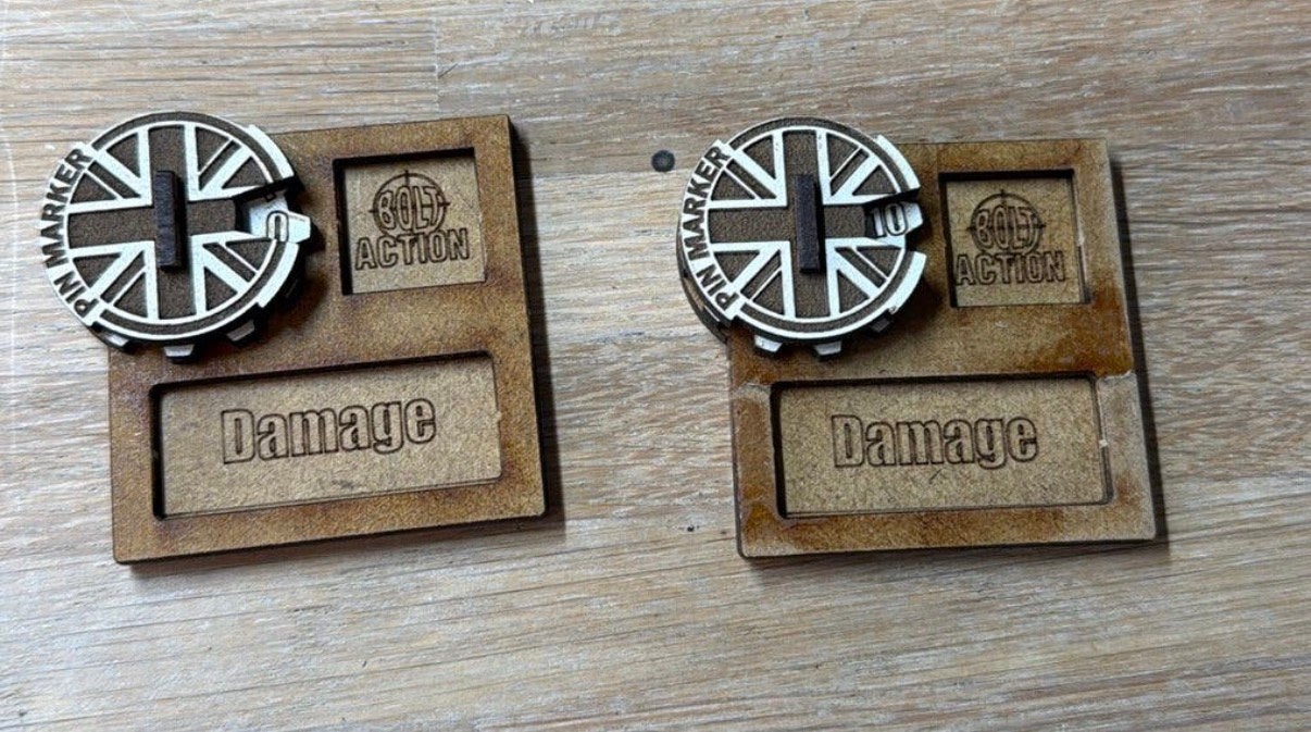 Bolt Action MDF Vehicle Pin Markers - Great Britain #2, Hobby en Vrije tijd, Ophalen of Verzenden, Zo goed als nieuw, Historisch
