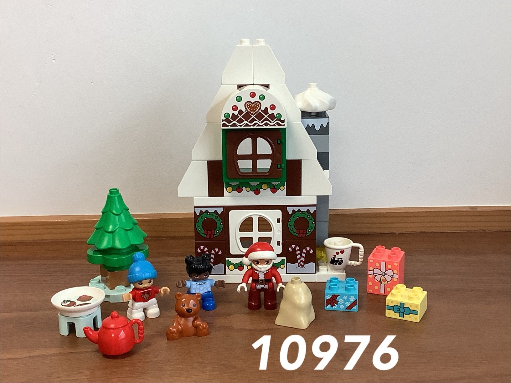 Duplo peperkoekhuis van de kerstman 10976 (compleet) 2, Ophalen of Verzenden, Zo goed als nieuw, Complete set, Duplo