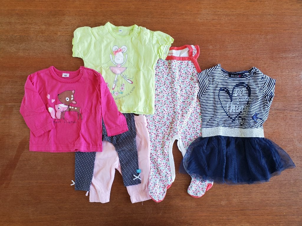 Kledingpakket maat 62 - Meisje - 6 stuks - Lente zomer, Ophalen of Verzenden, Gebruikt, Maat 62