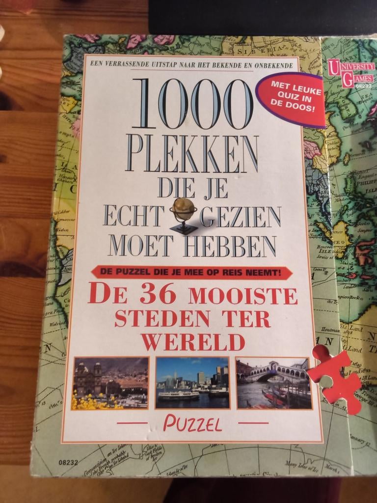 1000 Plekken Die Je Echt Gezien Moet Hebben Puzzel, Ophalen of Verzenden, 500 t/m 1500 stukjes, Gebruikt, Legpuzzel