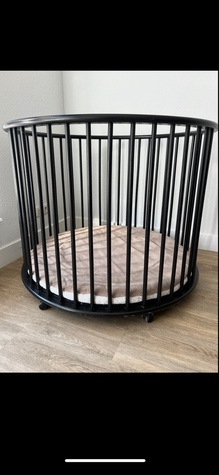 Bopita Box Zwart Rond, Kinderen en Baby's, Boxen, Ophalen, Gebruikt, Rond, Wieltjes