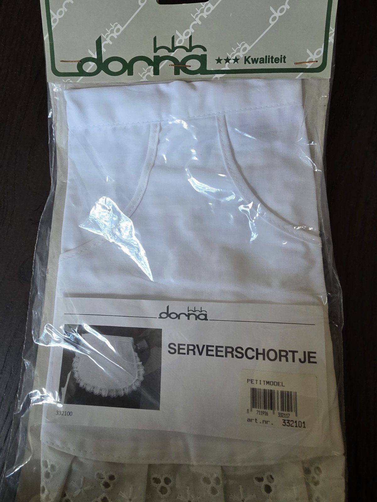 Oud serveerschortje, Kleding | Dames, Carnaval, Nieuw, Ophalen of Verzenden, Accessoires