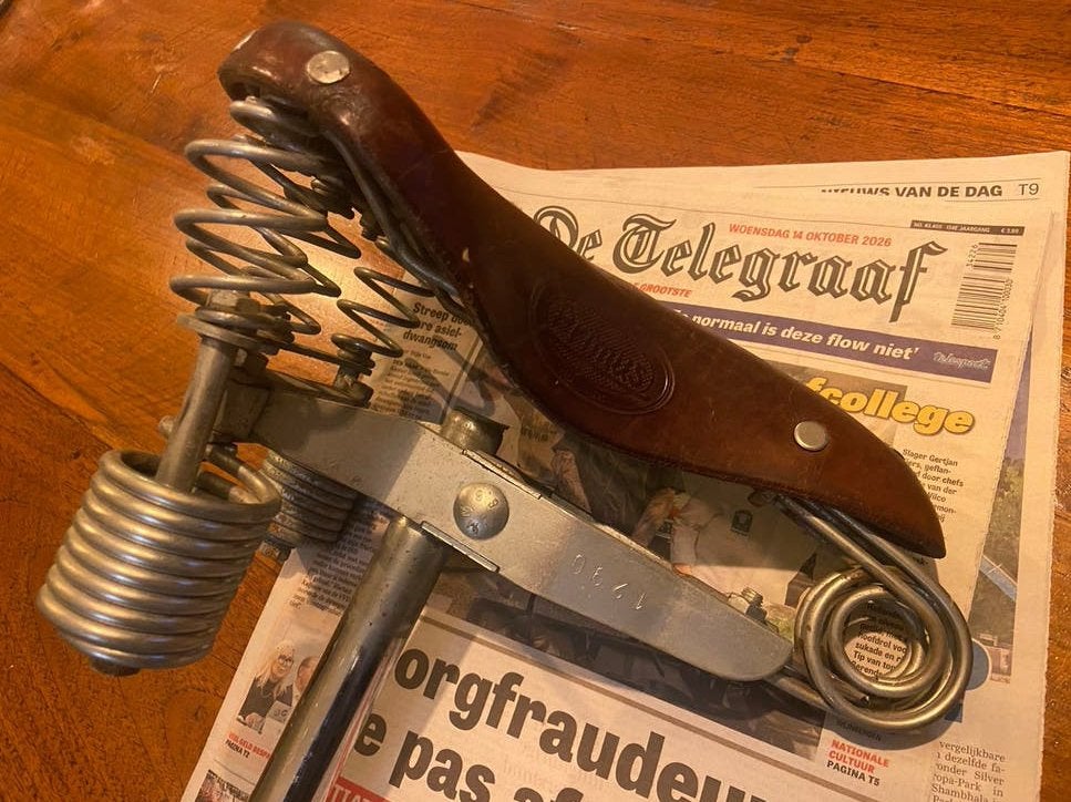 Lepper Primus Zadel, Fietsen en Brommers, Ophalen of Verzenden, Gebruikt, Zadel, Leer