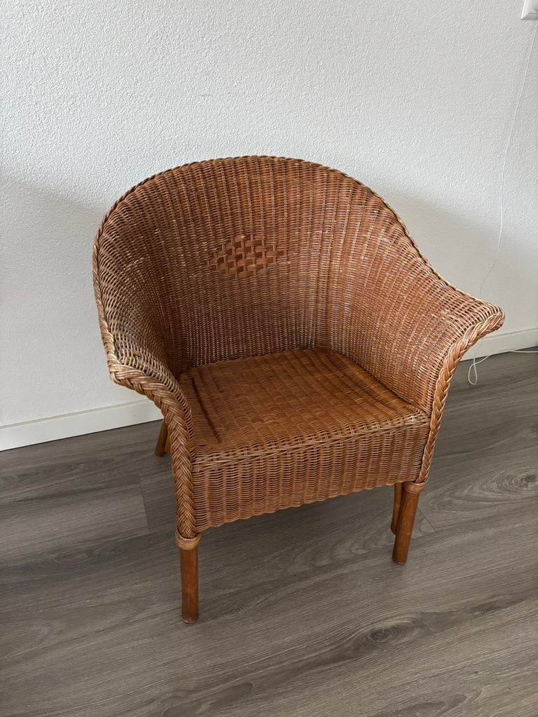 Rotan stoel GRATIS OPHALEN !, Ophalen, Zo goed als nieuw, Bruin, Eén
