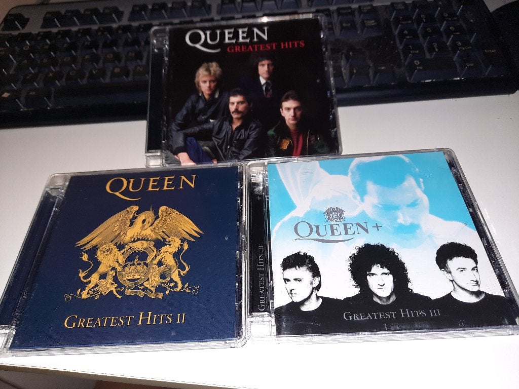 3X CD QUEEN GREATEST HITS 1, 2 EN 3, Ophalen, Gebruikt, Poprock