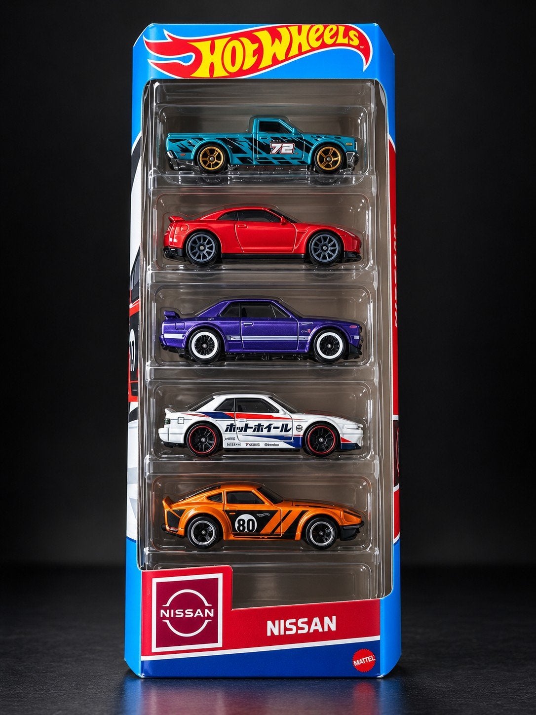 Hot Wheels Nissan 5-pack - Nieuw in verpakking, Ophalen of Verzenden, Nieuw