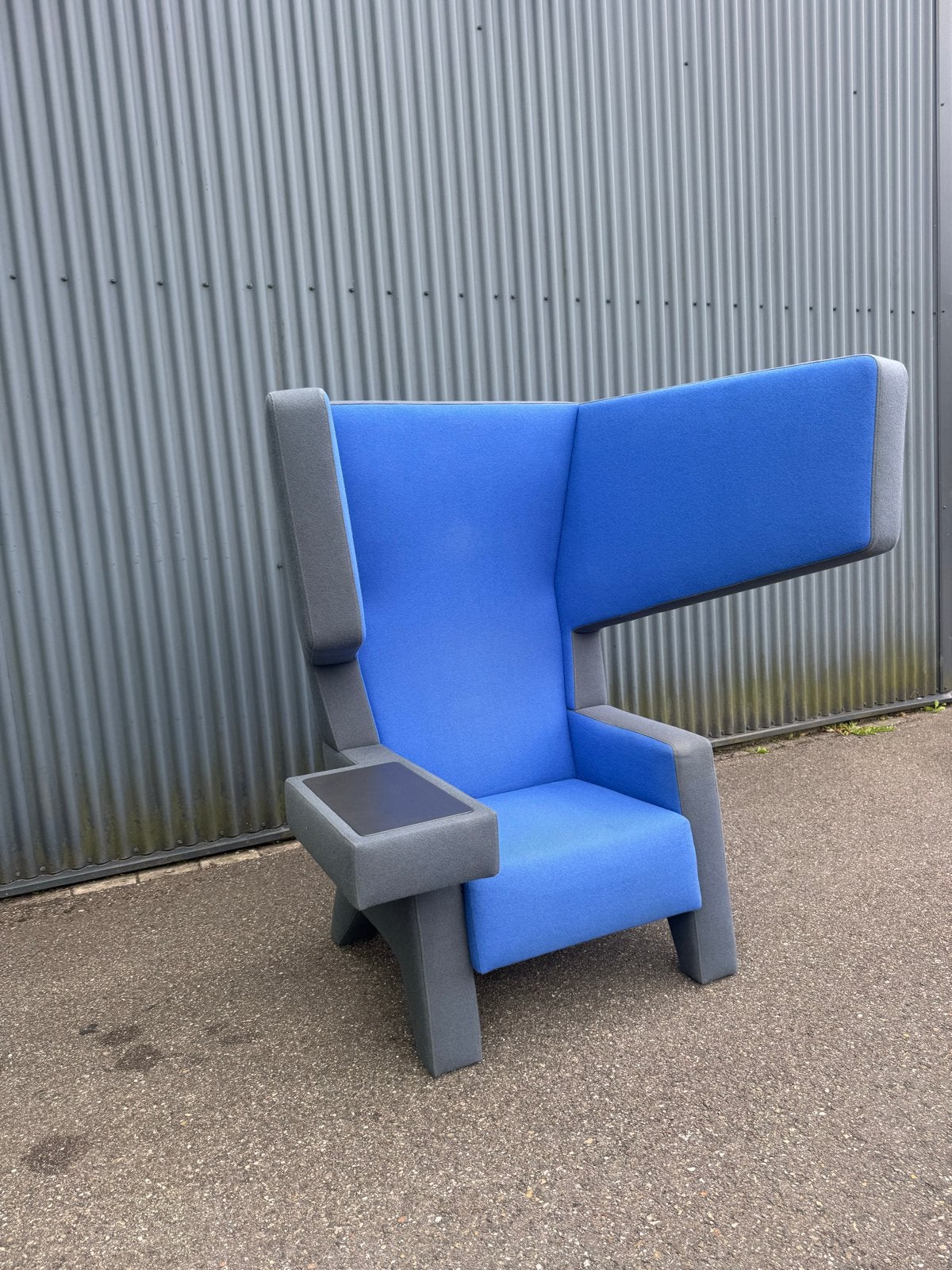2 Gebruikte Prooff Earchair Fauteuil Blauw/Grijs, Ophalen, Gebruikt, Blauw, PROOFF