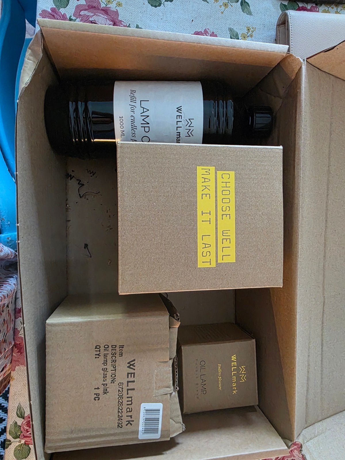 Nieuwe Wellmark olielamp set met olie, in doos, Ophalen of Verzenden, Nieuw, Modern, Sfeervol