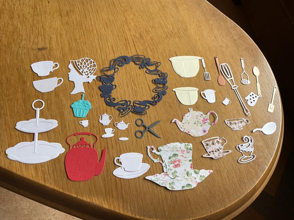 Set stansjes dame, koffie en koken, eenmalig, Ophalen of Verzenden, Nieuw