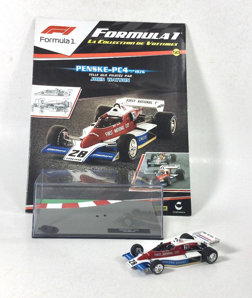 Ixo 1: 43 Penske PC4 F1 (1976) John Watson Diecast + blad, Ophalen of Verzenden, Nieuw, Auto, Overige merken