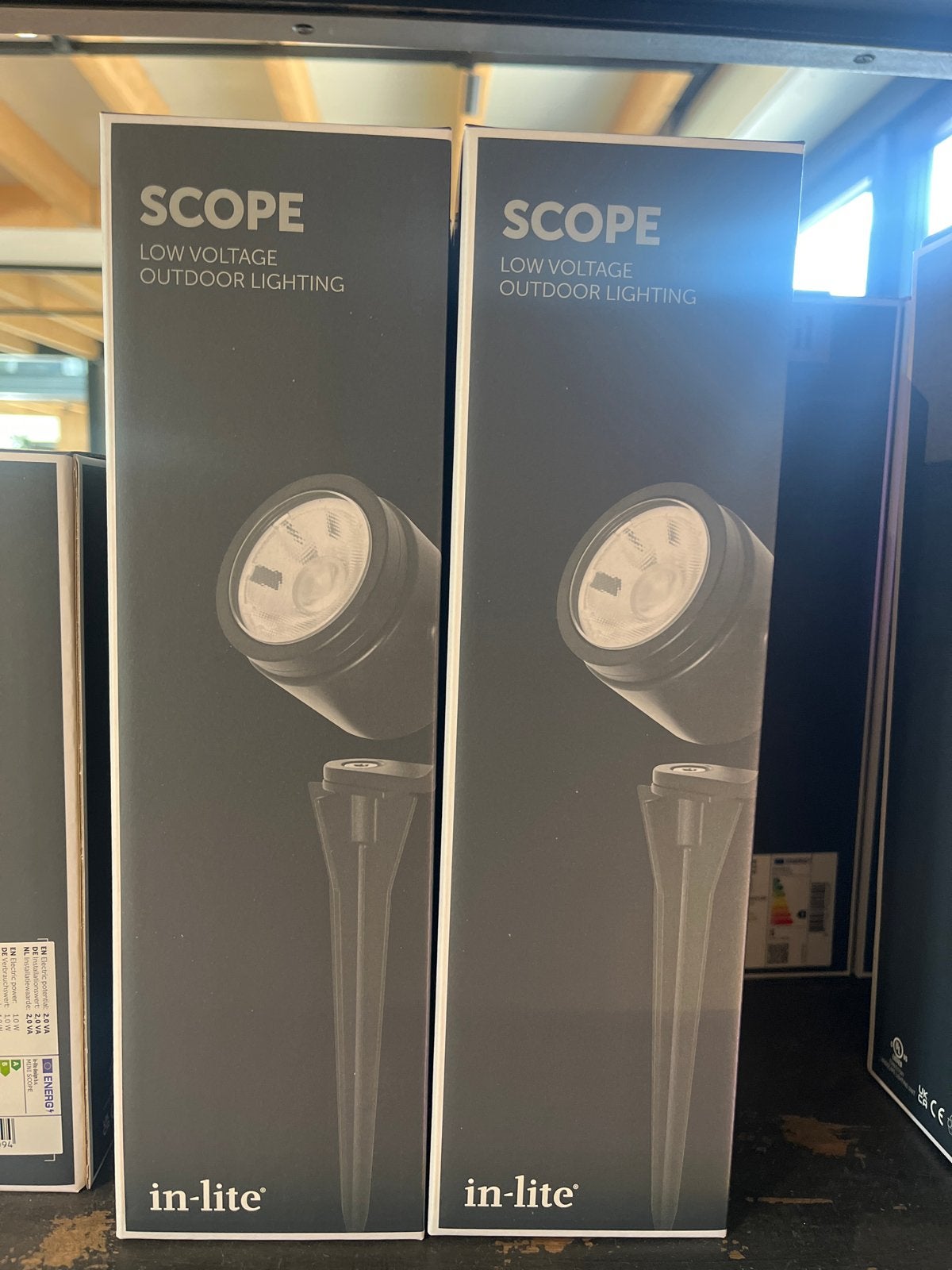 In-lite Scope laagspanning buitenverlichting €115 per stuk, Minder dan 50 watt, Ophalen of Verzenden, Netvoeding, Spots