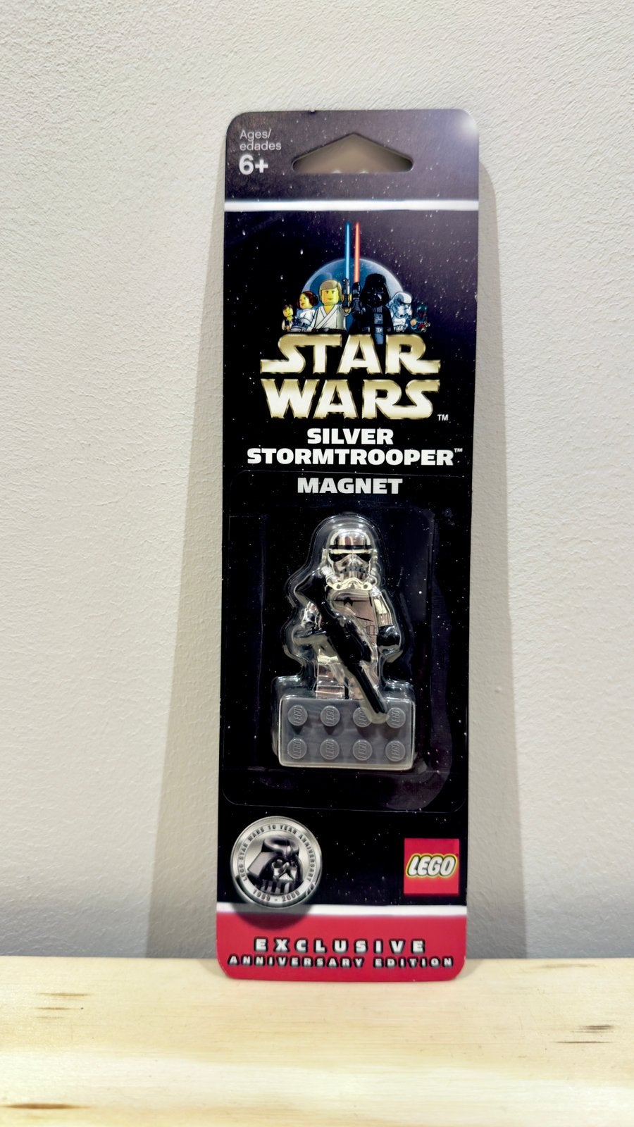 LEGO Star Wars Silver Stormtrooper Magnet 852737 2009 Sealed, Ophalen of Verzenden, Nieuw, Actiefiguurtje