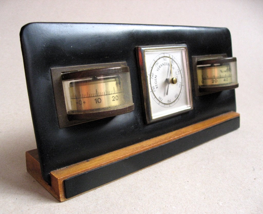Retro bureau accessoire weerstation jaren 50/60, Ophalen of Verzenden
