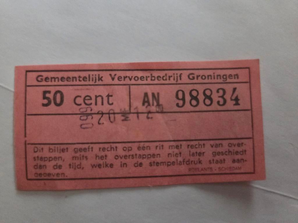 Oud tram Gemeentelijk Vervoerbedrijf Groninge, Ophalen of Verzenden
