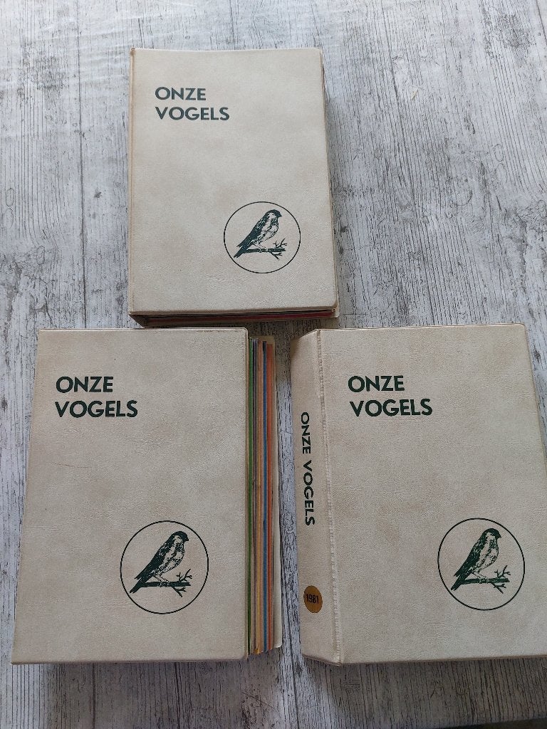 3x jaargang Onze Vogels maandblad 1979 - 1980 en 1981, Ophalen, Gelezen, Vogels