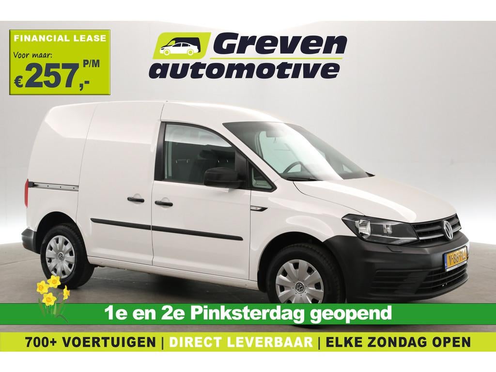 Volkswagen Caddy TSI | 102PK | Benzine | Airco | Parkeersens, Auto's, Voorwielaandrijving, Stof, Volkswagen, Wit