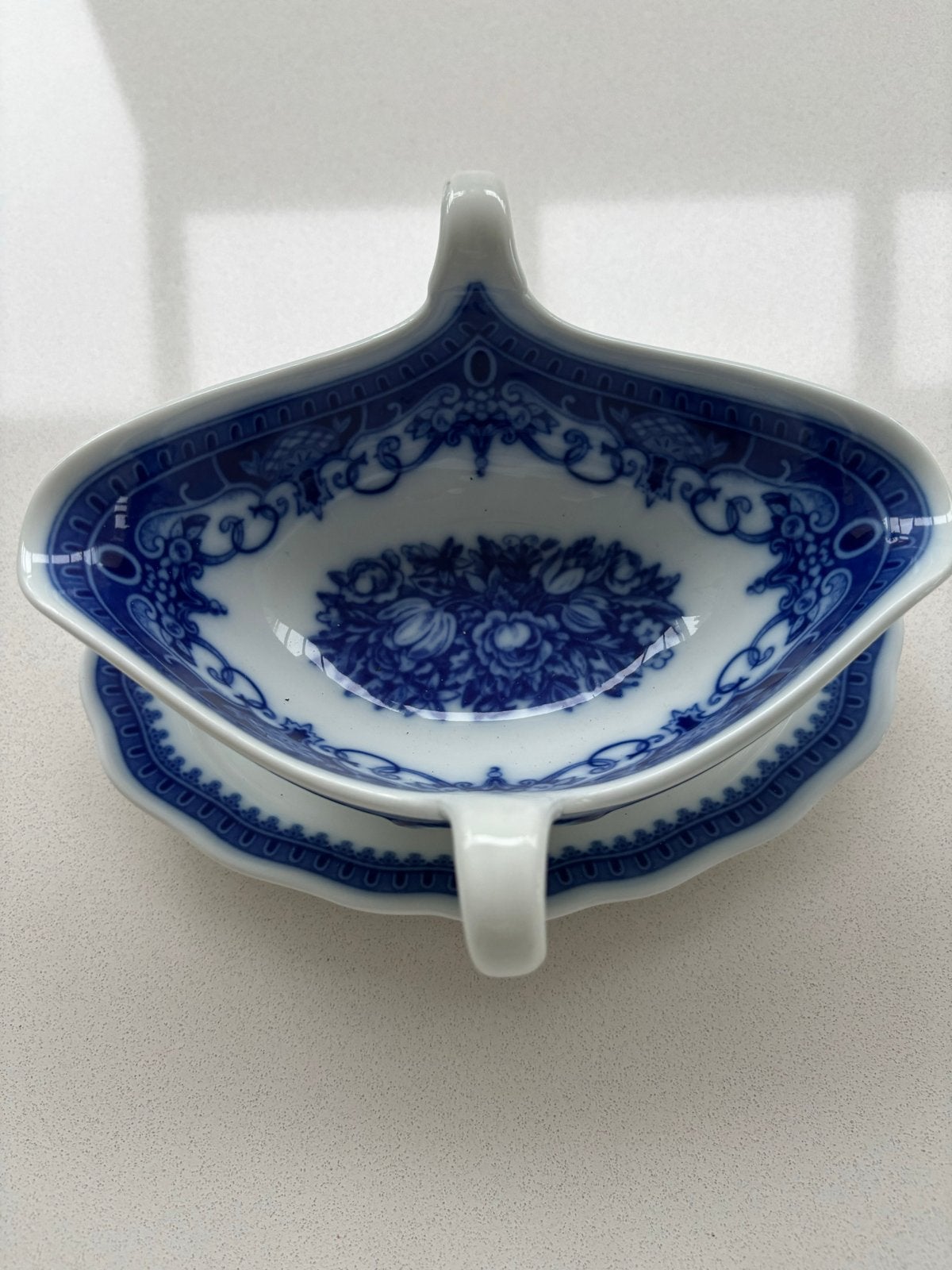 Antieke Hutschenreuther Lorenz Sauskom met Schotel, Ophalen of Verzenden
