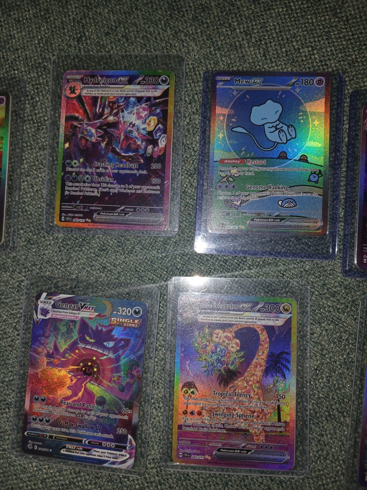 Pokémon TCG: Hydreigon, Mew, Gengar, Exeggutor, Ophalen of Verzenden, Zo goed als nieuw, Meerdere kaarten, Foil