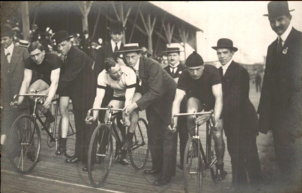Zeeburg Wielerbaan Amsterdam Fotokaart, Ophalen of Verzenden, Voor 1920, Ongelopen, Noord-Holland