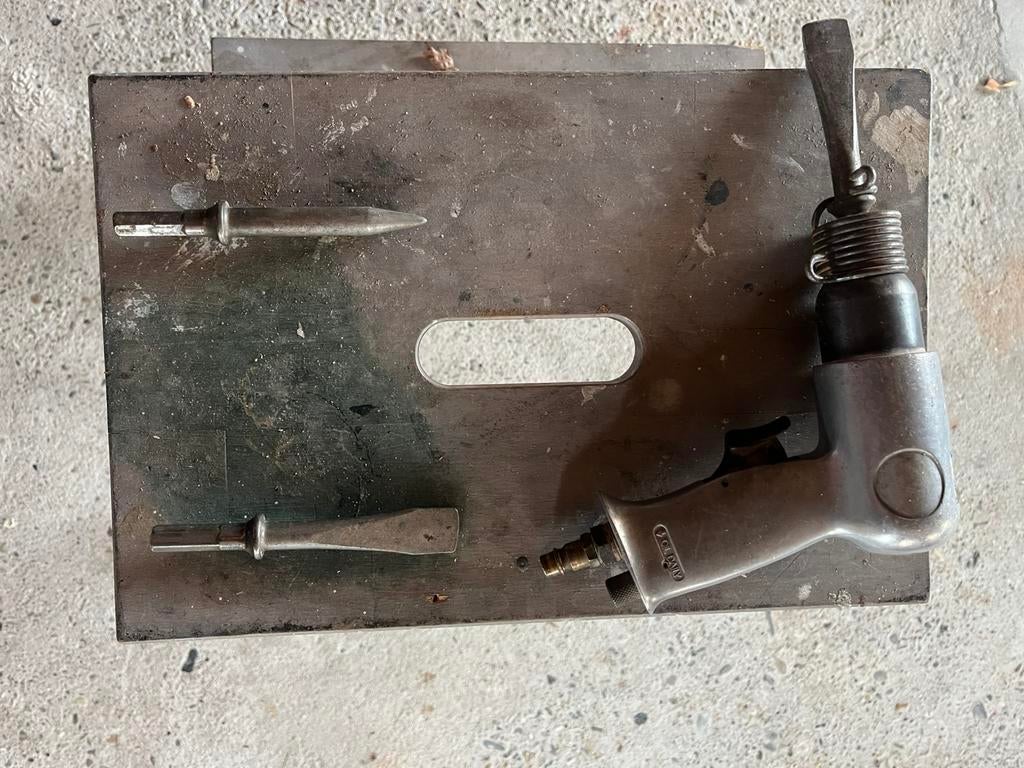 Te koop pneumatische hakbeitels voor compressor, Doe-het-zelf en Verbouw, Compressors, 100 liter of meer, Ophalen of Verzenden