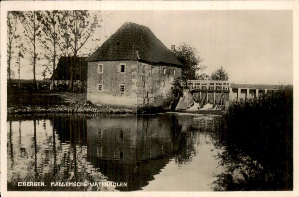 Eibergen - Mallemsche Watermolen - Molen en stuw, Ophalen of Verzenden, 1920 tot 1940, Gelopen, Gelderland