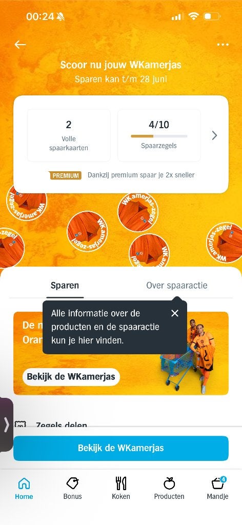 Zegels ah, Albert Heijn, Ophalen