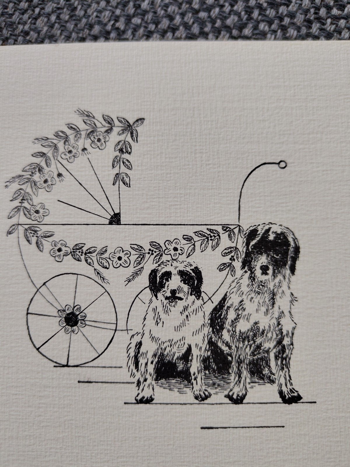 Wagen met honden, Ophalen of Verzenden, 1990 tot 2000, Geboortekaartje