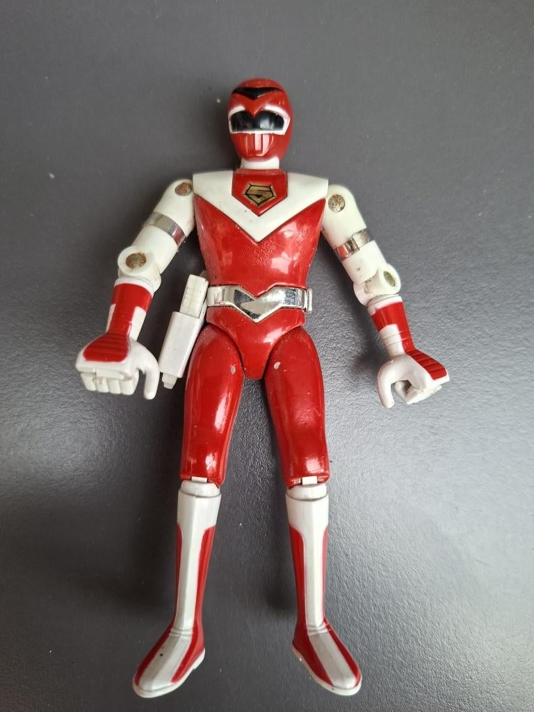 Bioman - Maskman, Bandai 1987, Red mask with gun, Overige generaties, Ophalen of Verzenden, Gebruikt