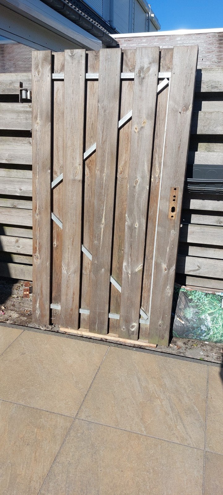 tuindeur poortdeur 100x180cm, Tuin en Terras, Ophalen, Minder dan 3 meter, Hout, 1 tot 2 meter