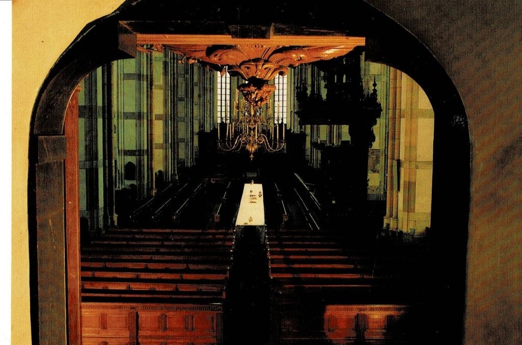 Zwolle, interieur Grote Kerk, Ophalen of Verzenden, 1960 tot 1980, Ongelopen, Overijssel