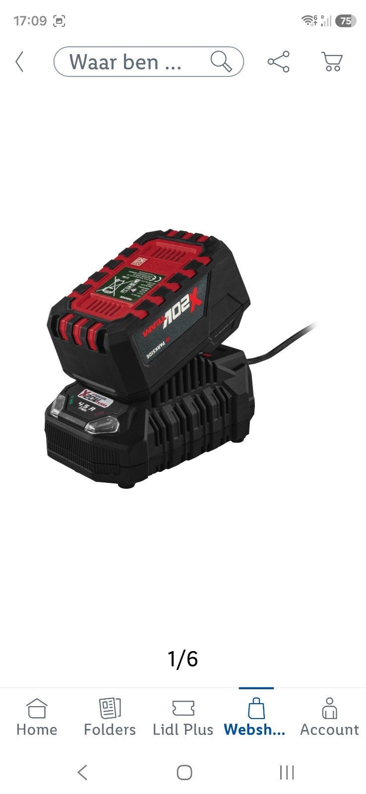 Parkside X20V Team Accu en Oplader Set, Doe-het-zelf en Verbouw, Gereedschap | Boormachines, Ophalen of Verzenden, Nieuw