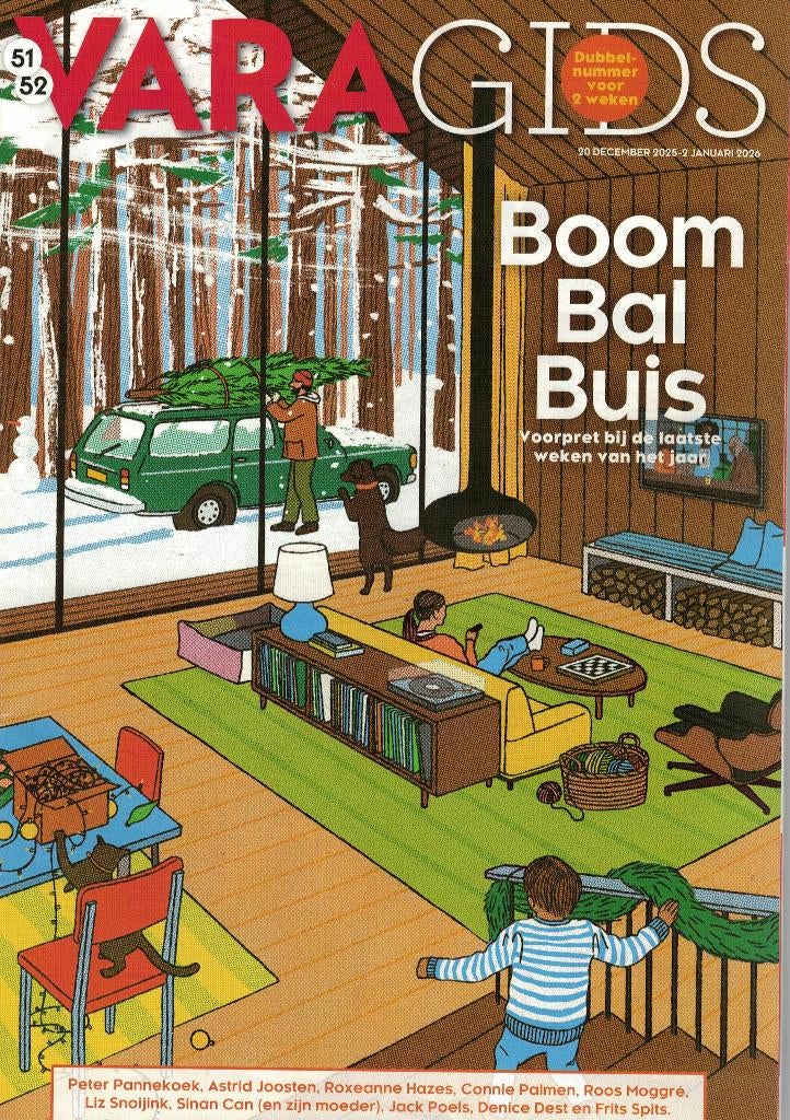 VARA Gids - Dubbelnummer - december 2025., Boeken, Tijdschriften en Kranten, Zo goed als nieuw, Muziek, Film of Tv, Ophalen of Verzenden