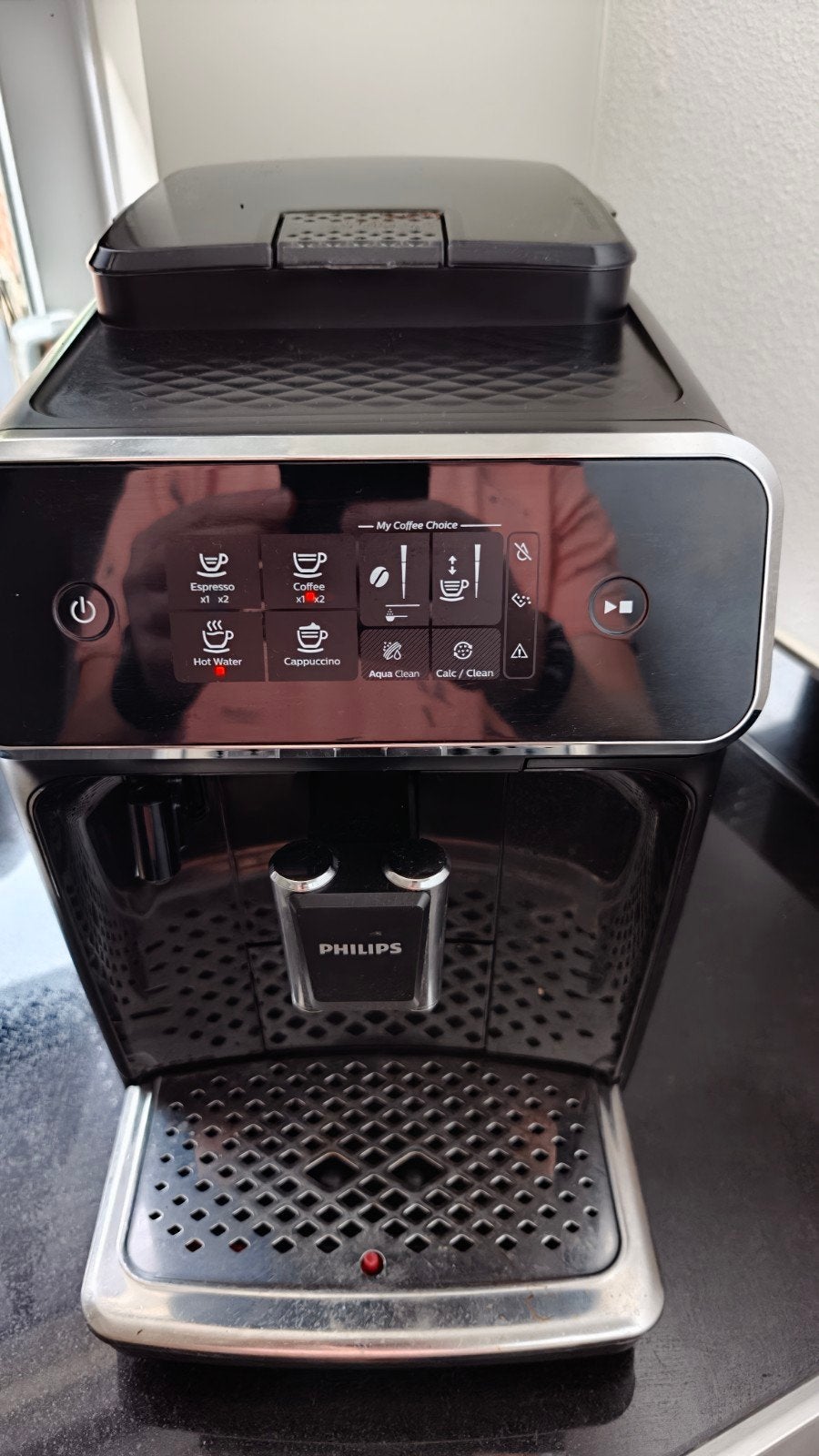 Philips Espresso Koffiemachine - Zo goed als nieuw, Ophalen, Espresso apparaat, Koffiebonen, Zo goed als nieuw