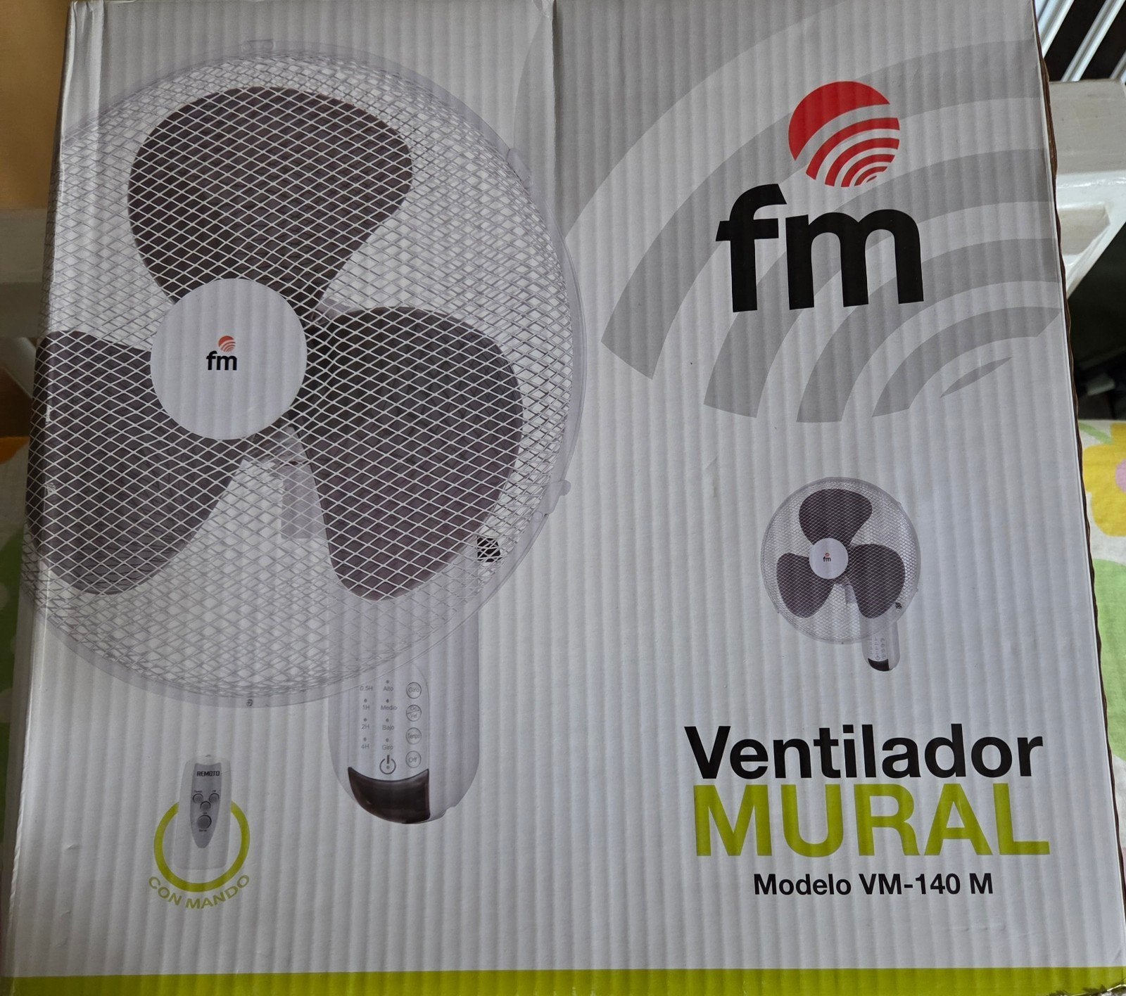 Nieuwe FM muur Ventilatormodel VM-140 M met afstandsbedienin, Ophalen, Ventilator met afstandsbediening, Nieuw, Overige