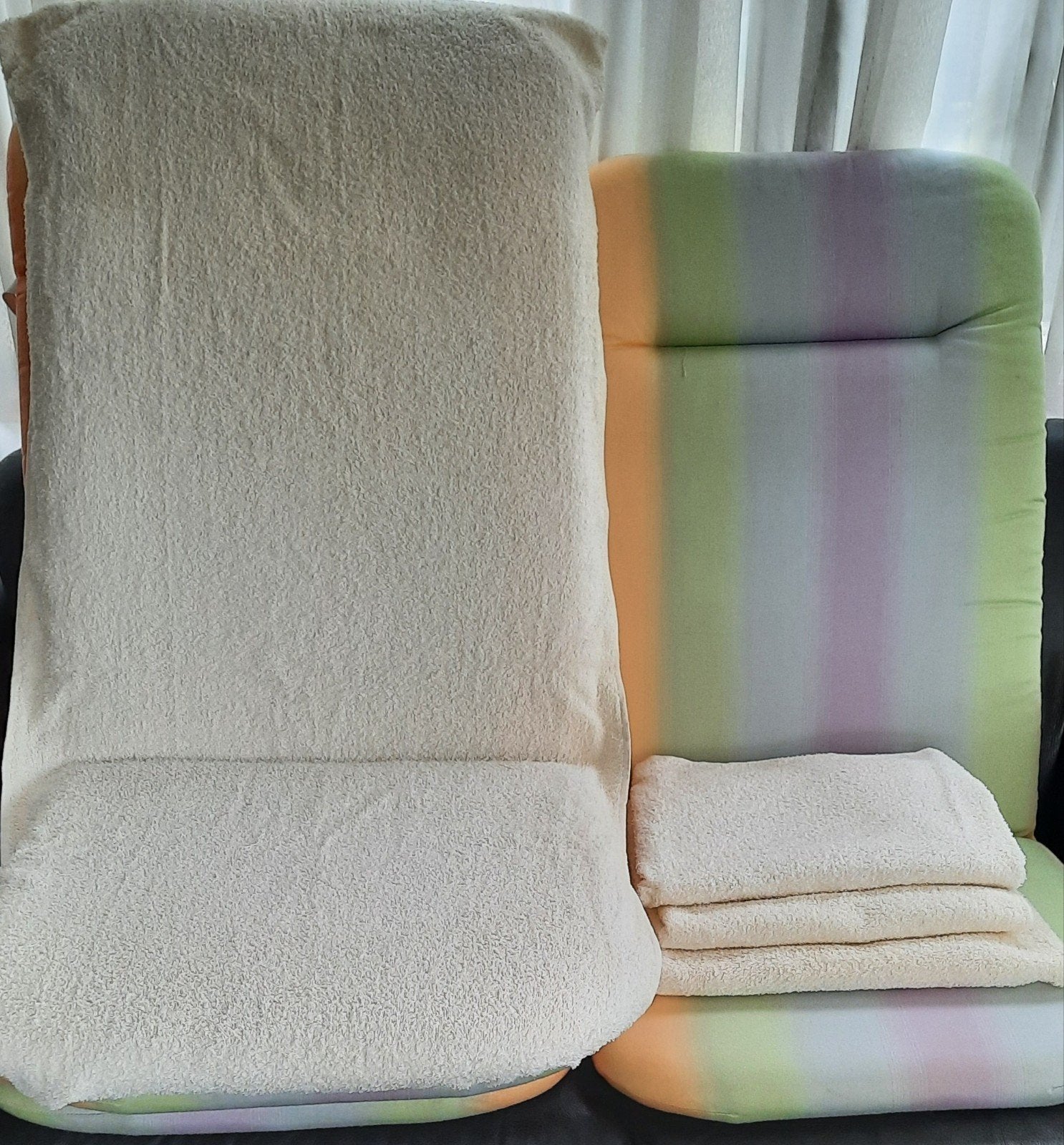 4 KUSSENS VOOR TUINSTOELEN +OVERTREKKEN + TAS, Tuin en Terras, Tuinmeubel-accessoires, Ophalen
