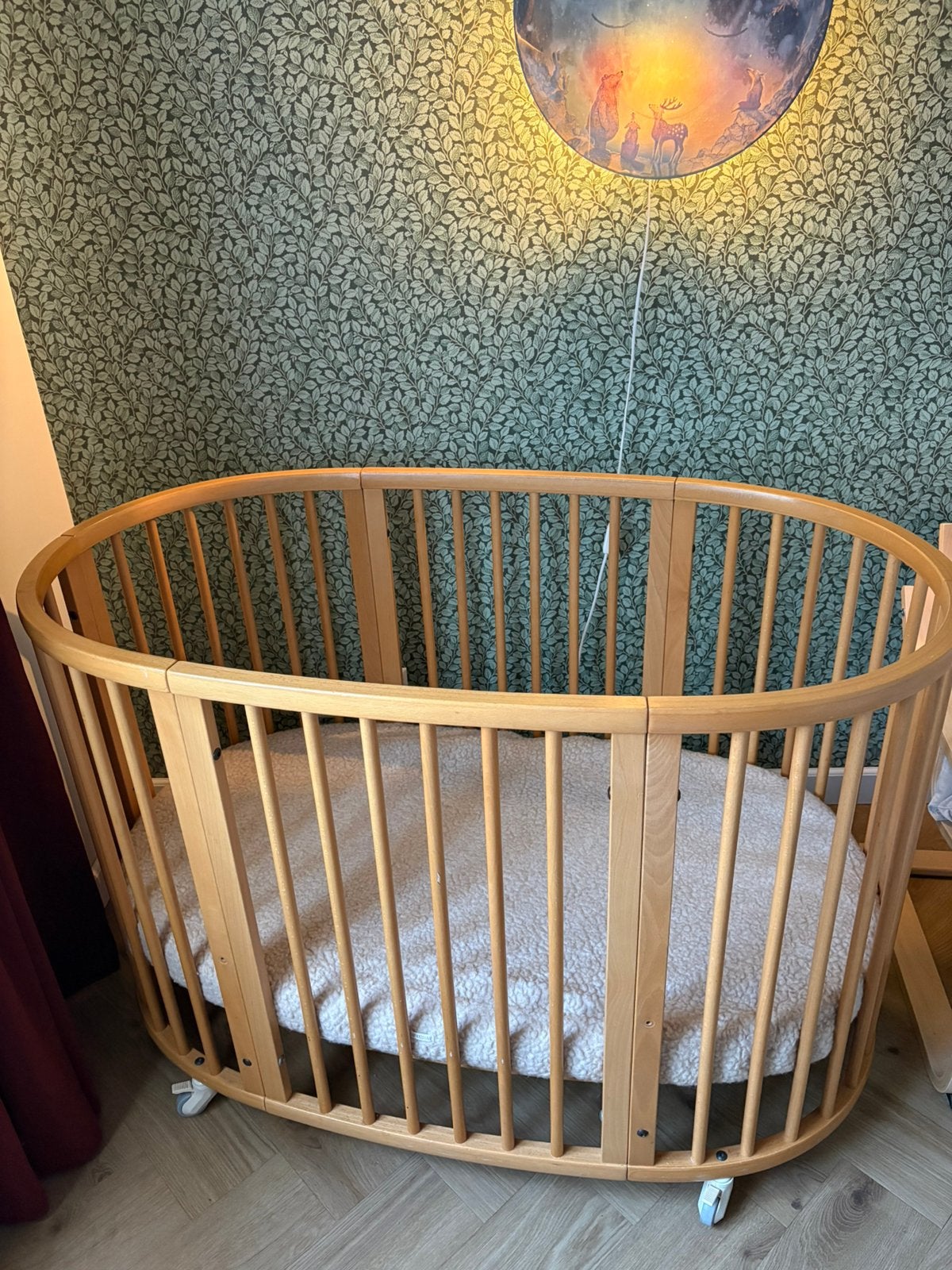 Stokke sleepi naturel hout compleet, Ophalen, Gebruikt, Ledikant