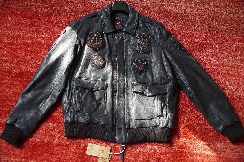REDSKINS Pilotenjack model A2 maat XL Nieuw €599,-, Ophalen of Verzenden, Nieuw, Maat 56/58 (XL), Zwart