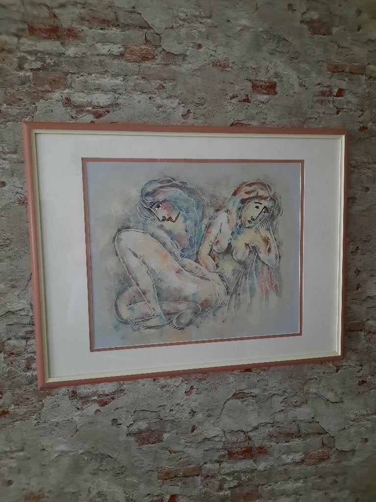 Abstract schilderij -Two Woman, Ophalen of Verzenden