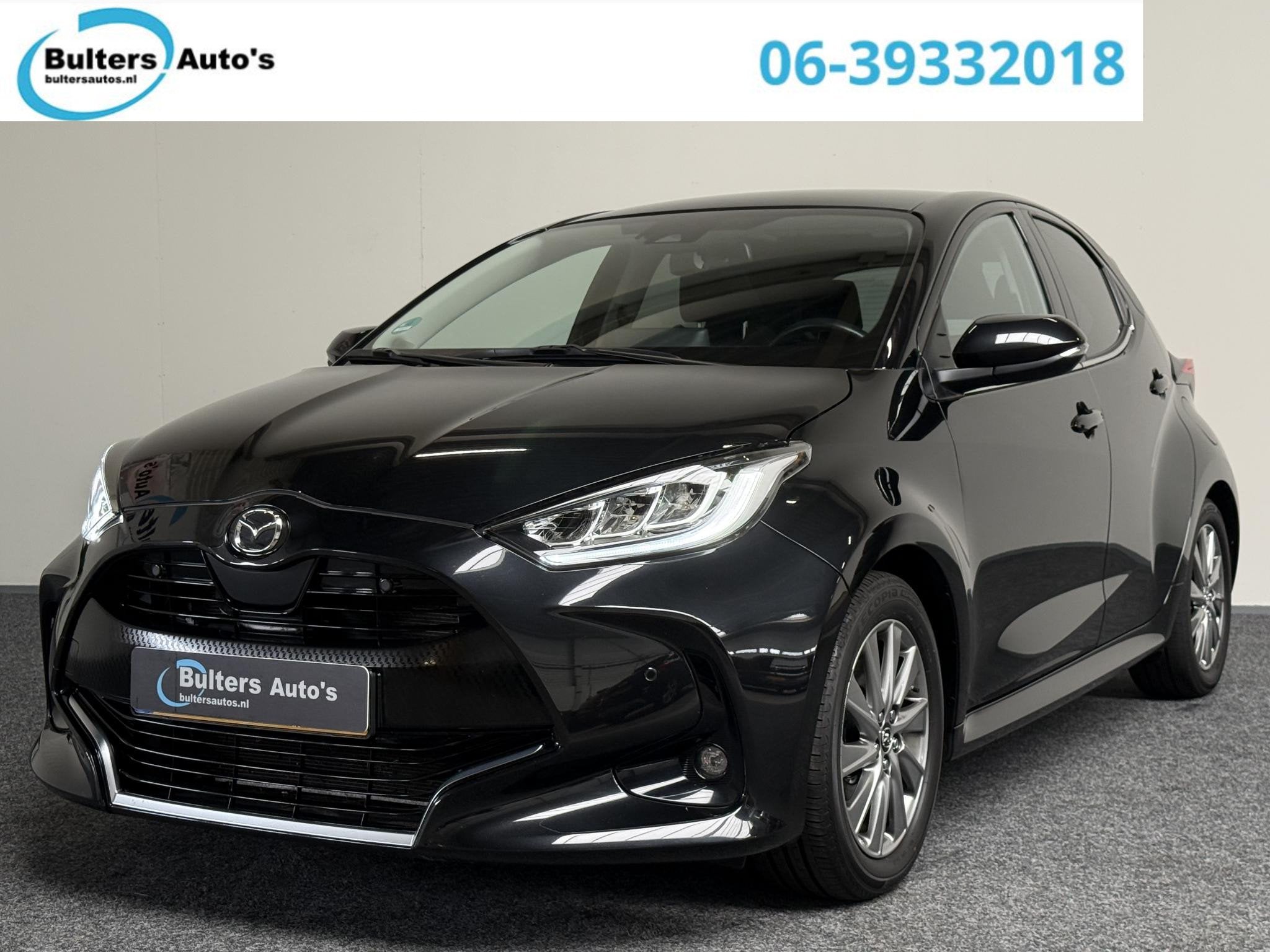 Mazda 2 Hybrid 1.5 Select PANO | CAMERA | CARPLAY | LMV, Auto's, Dealer onderhouden, 450 kg, Gebruikt, Zwart