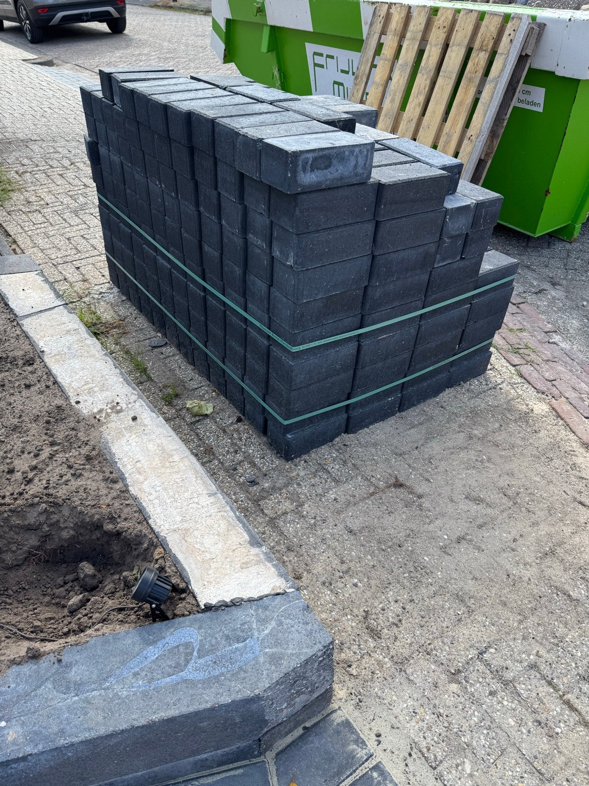 7 m² Antraciet Klinkers 8cm dik, Tuin en Terras, Ophalen, Klinkers, Nieuw, 5 tot 10 m²
